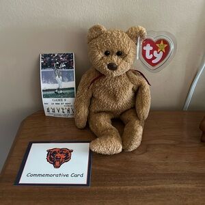 Chicago bears Curley giveaway beanie